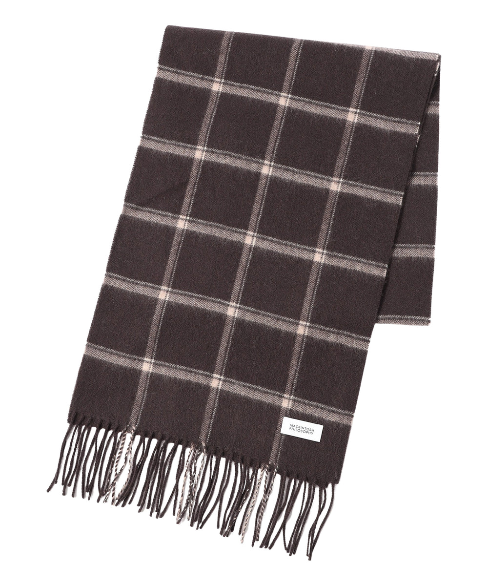 ウォッシャブルカシミヤ ブリティッシュチェックマフラー(マフラー