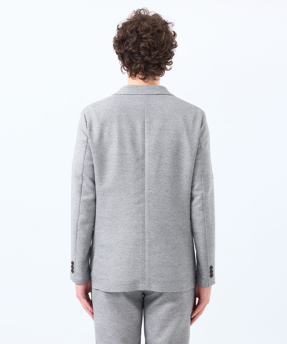 極美品 マッキントッシュフィロソフィー ウールライク テーラードジャケット M テーラードジャージー ジャケット ライトウェイトカラミ