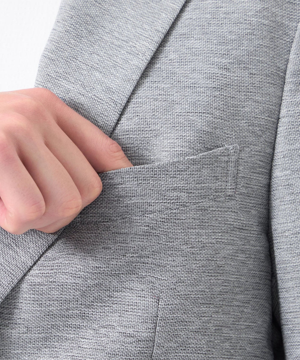 極美品 マッキントッシュフィロソフィー ウールライク テーラードジャケット M テーラードジャージー ジャケット ライトウェイトカラミ