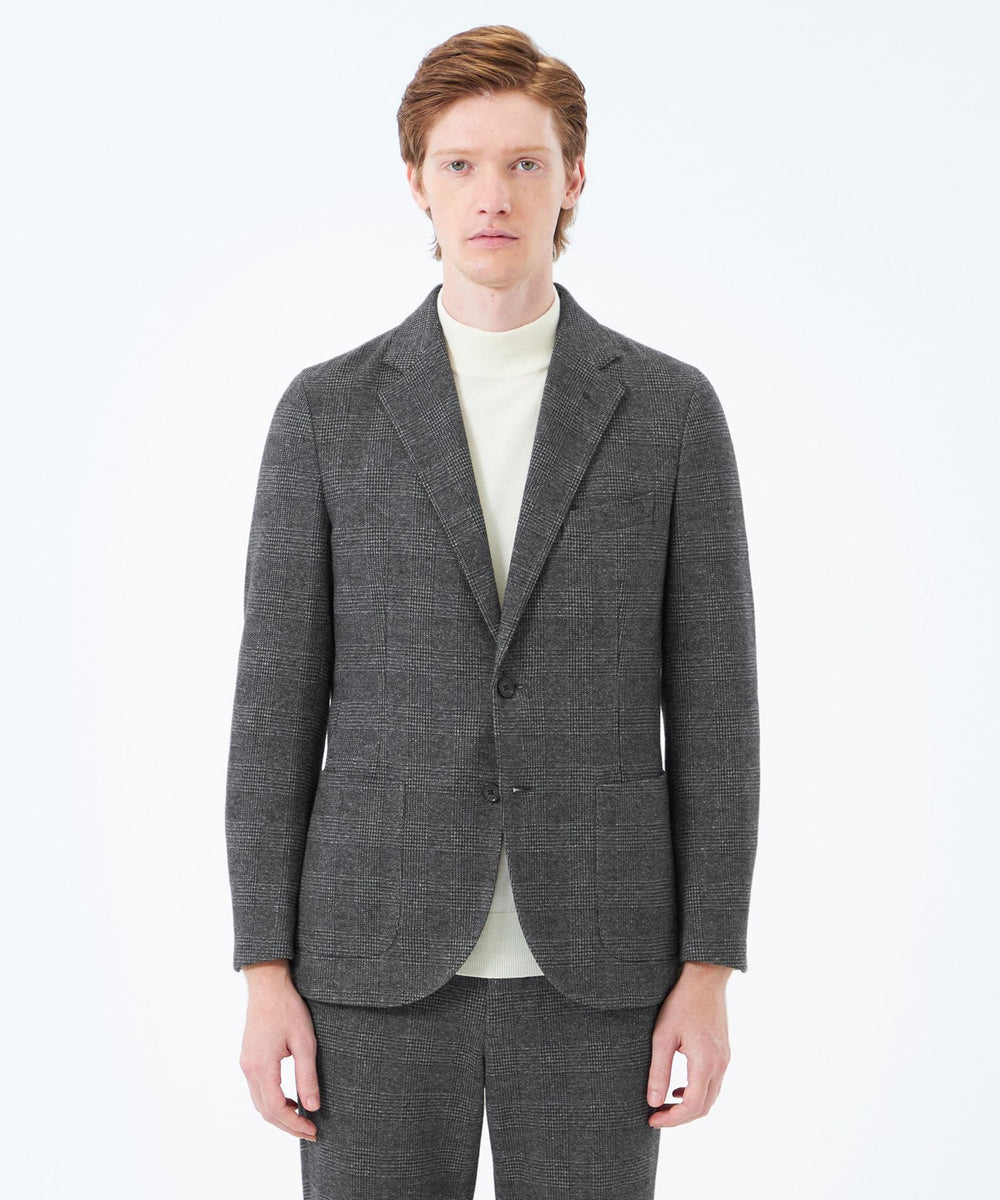 テーラードジャージー ジャケット グレンチェック/千鳥(ジャケット