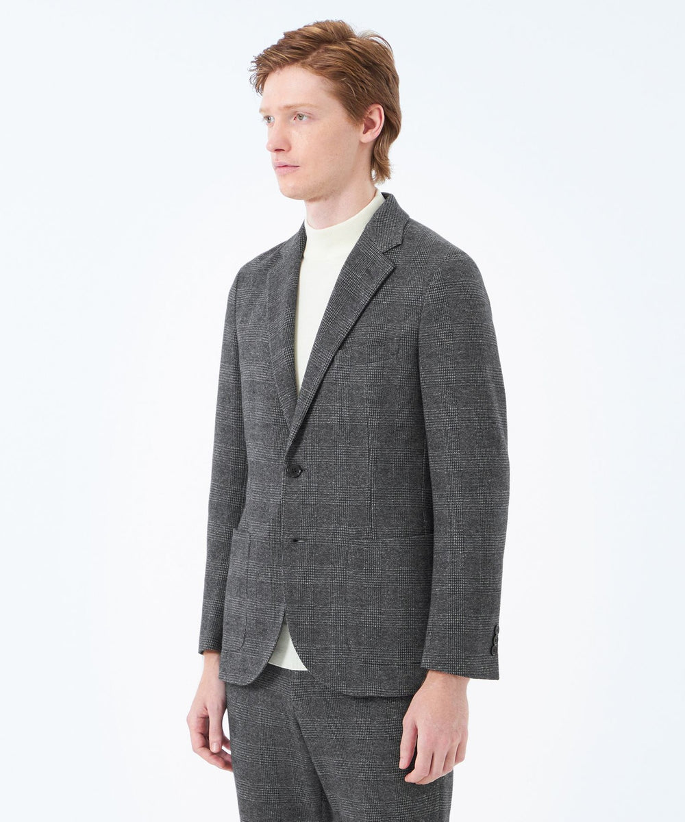 MACKINTOSH テーラードジャケット グレー系チェック テーラードジャージー ジャケット グレンチェック/千鳥