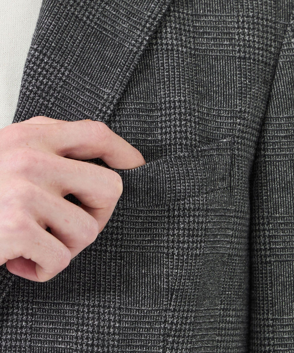 テーラードジャージー ジャケット グレンチェック/千鳥(ジャケット