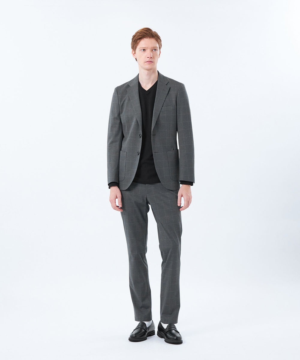 テーラードジャージー ジャケット ウインドペンプリント(ジャケット