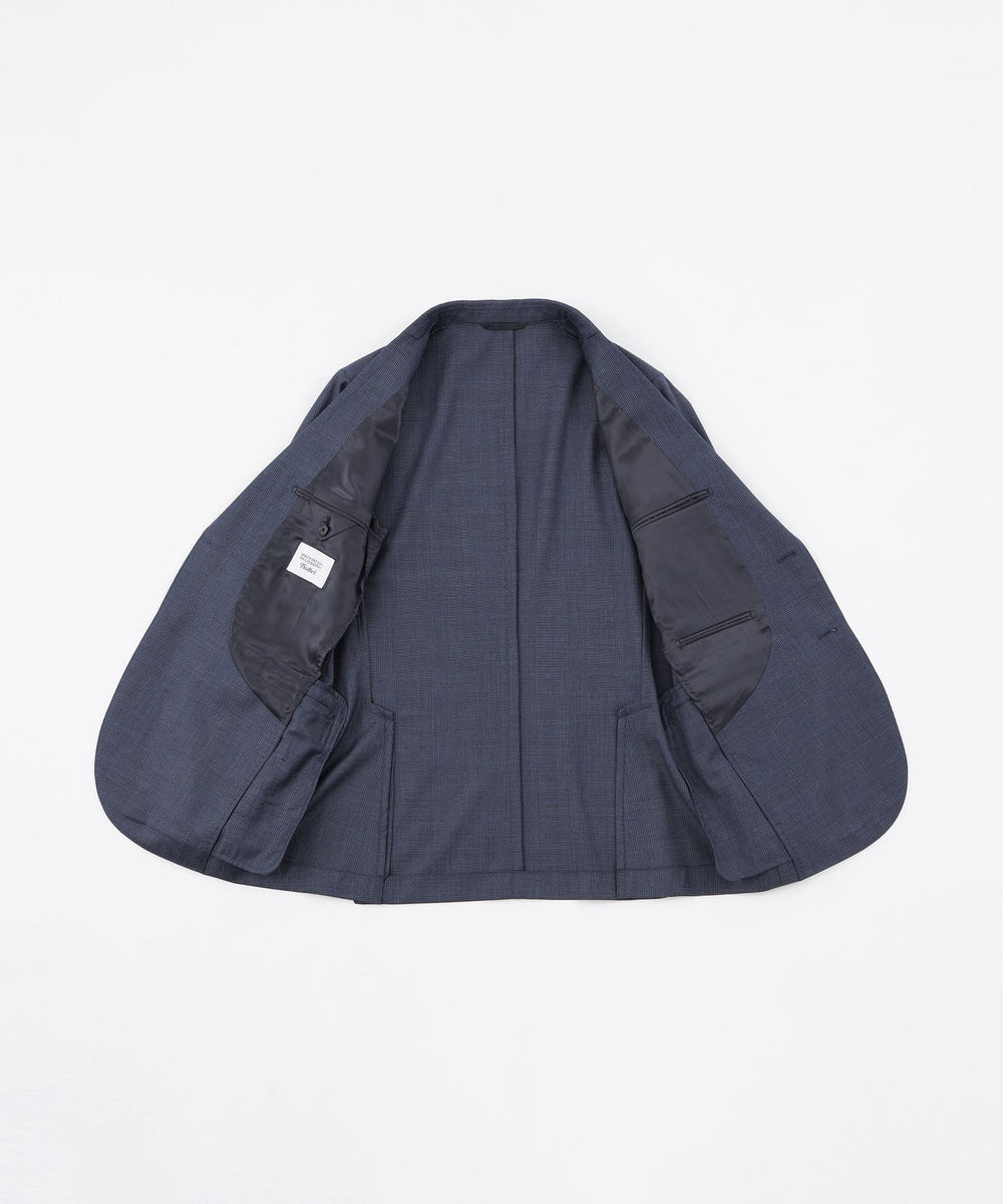 マッキントッシュフィロソフィー トロッター グレー チェック 38R 美品 トロッター ジャケット#108 ウール混グレンチェック(ジャケット