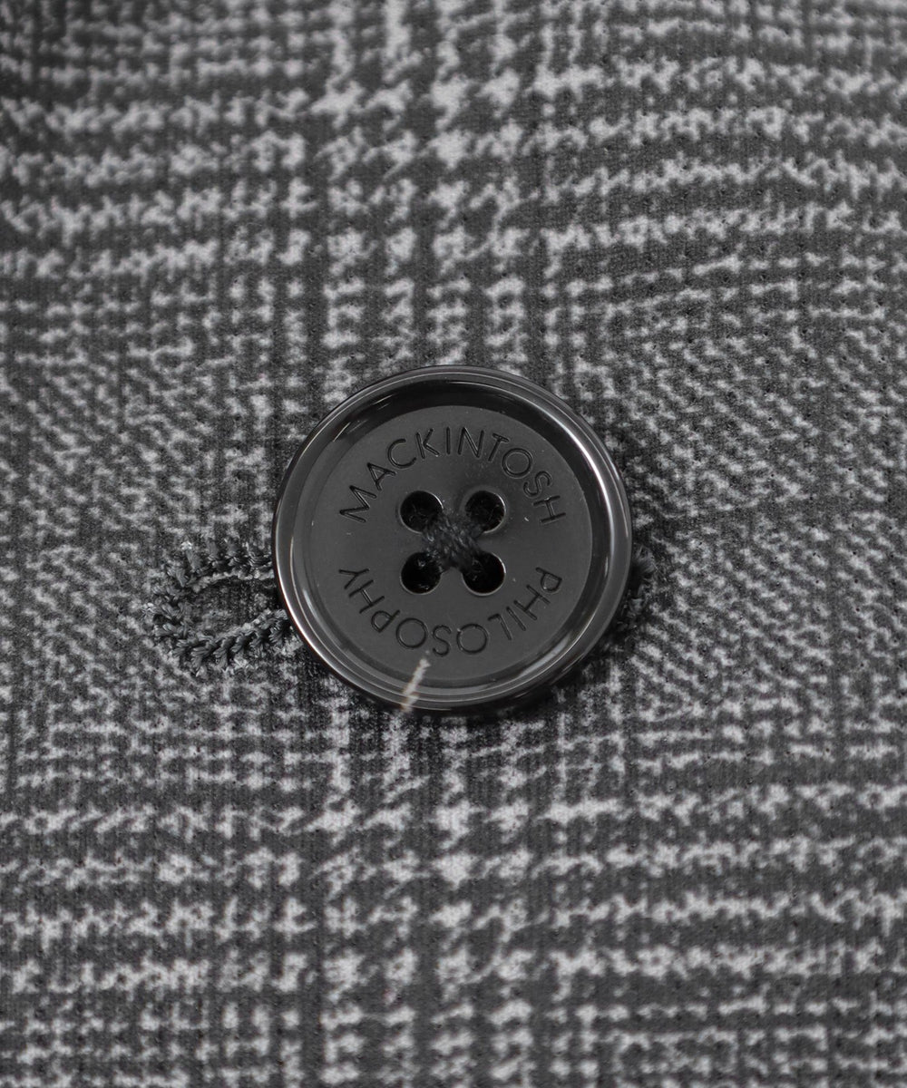 スーツ Macintosh テーラードジャージー ジャケット ツイル/チェックプリント