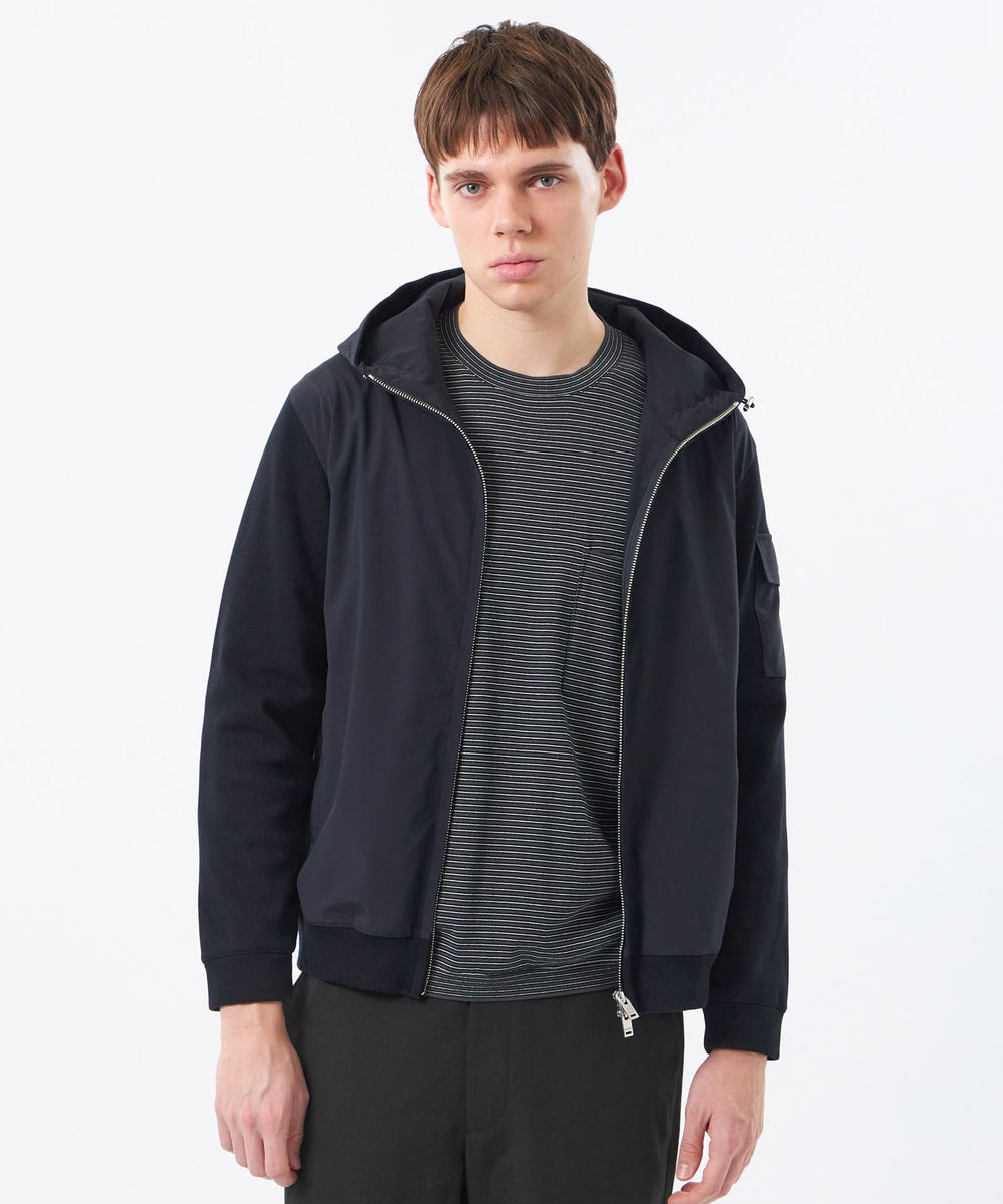 リブダンボールニット コンビパーカー(ブルゾン)｜MACKINTOSH