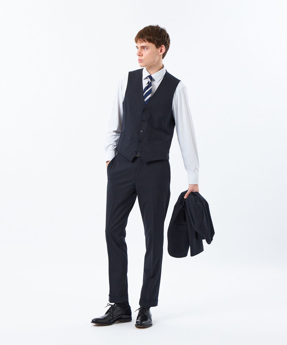 トロッター ウェストコート ＃109 ウール混ストレッチトロピカル