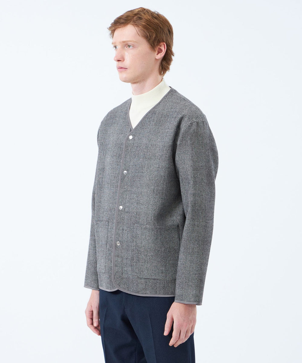 ノーカラージャケット 高密度リバークロス(ブルゾン)｜MACKINTOSH