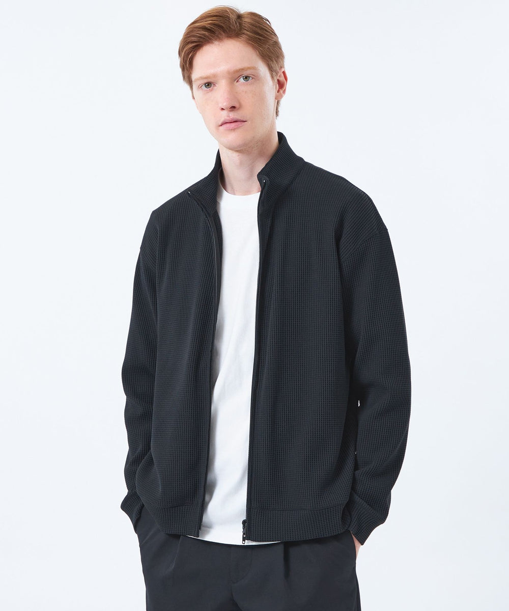 ブリテック スタンドカラージップアップ テクノワッフル(ブルゾン