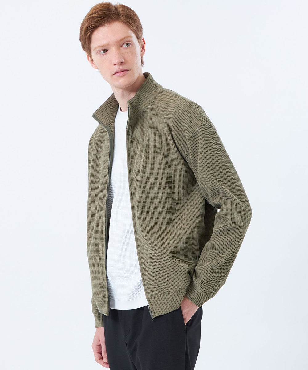 ブリテック スタンドカラージップアップ テクノワッフル(ブルゾン