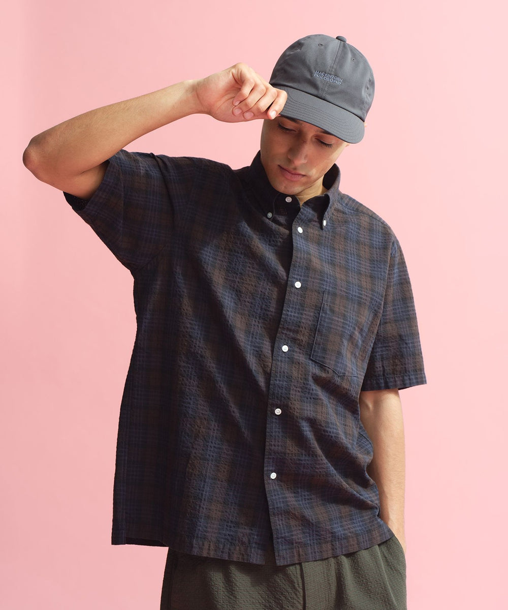 希少【ISSEY MIYAKE】リネン混/マドラス チェック/サッカー JKT 希少【ISSEY MIYAKE】リネン混/マドラス チェック/サッカー JKT