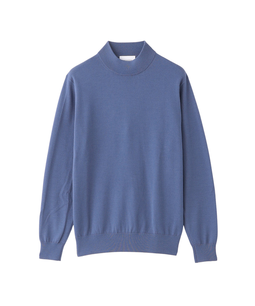 ハイゲージ天竺 モックネックプルオーバーニット(トップス