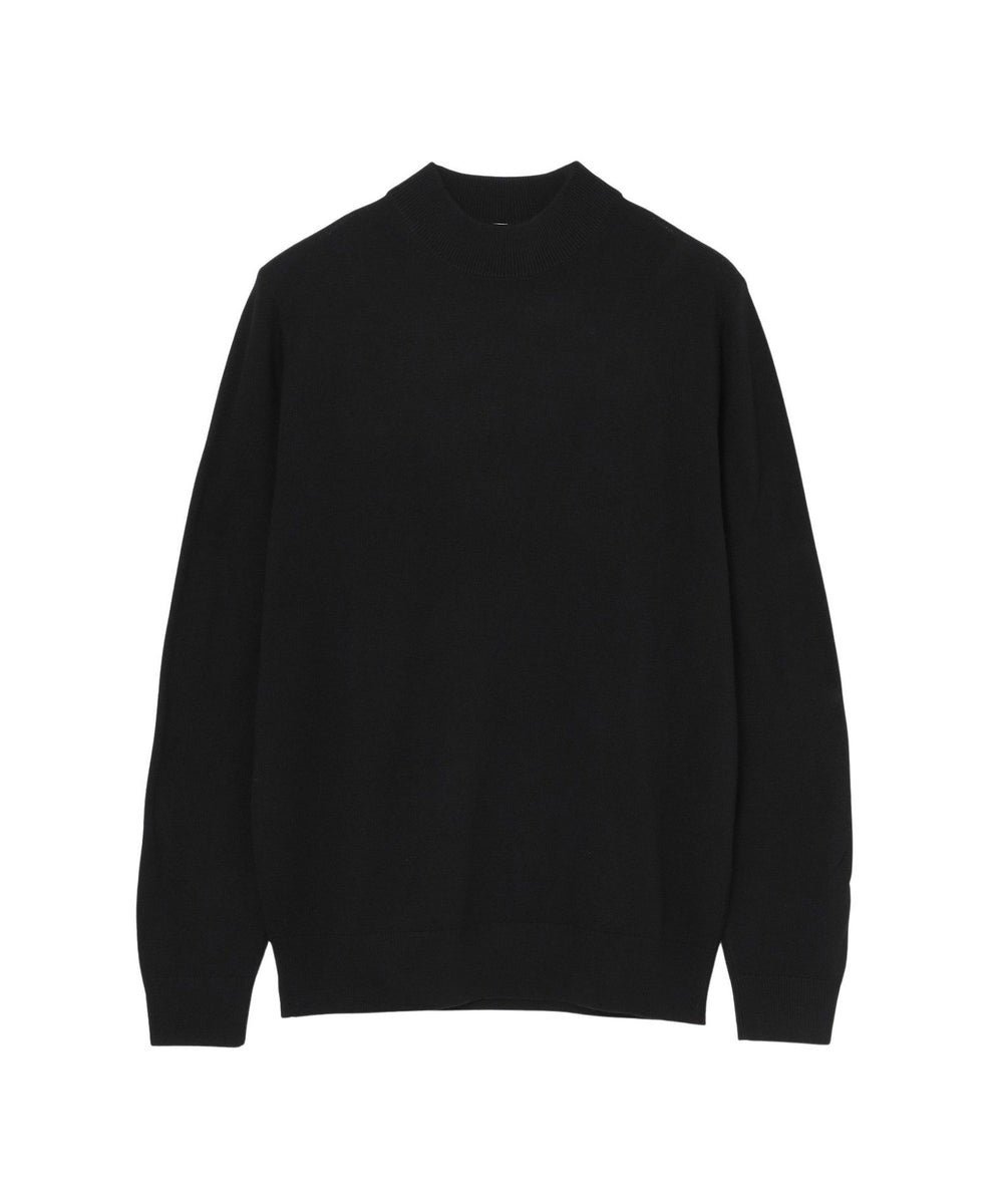 WEB&一部店舗限】ハイゲージ天竺 モックネックプルオーバーニット