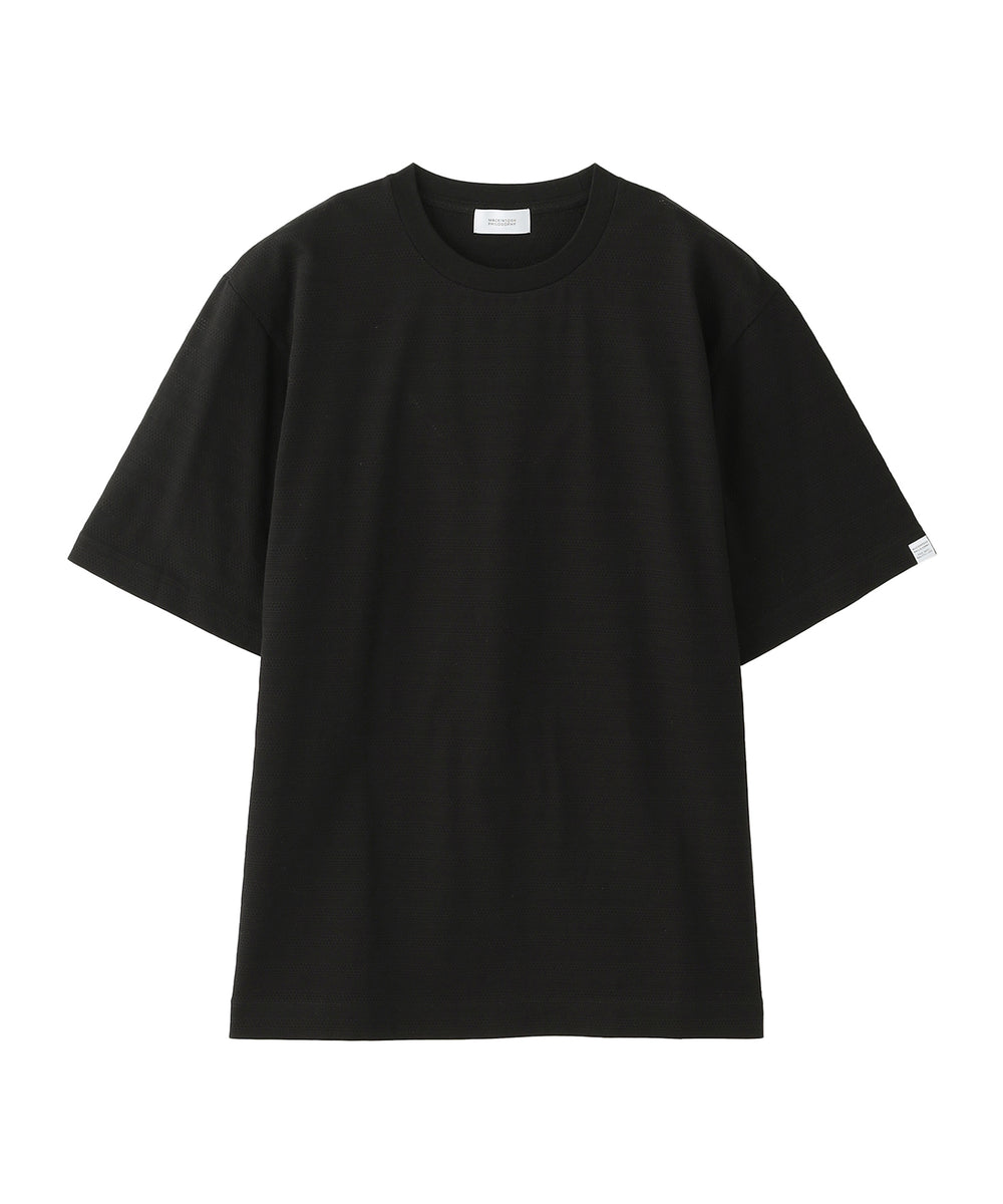 半袖クルーネックTシャツ リンクスシャドーボーダー(トップス