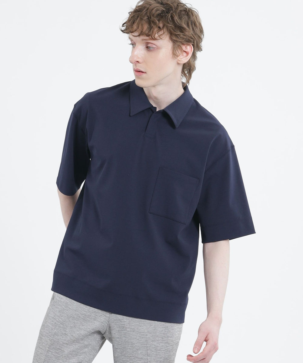 UNIQLOの5分袖ポロシャツ ラガーシャツ - トップス