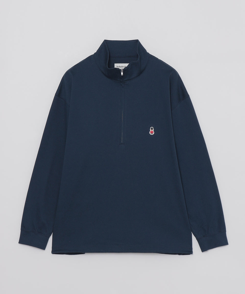 バッキンガムベア コンパクトスムース ハーフジッププルオーバー
