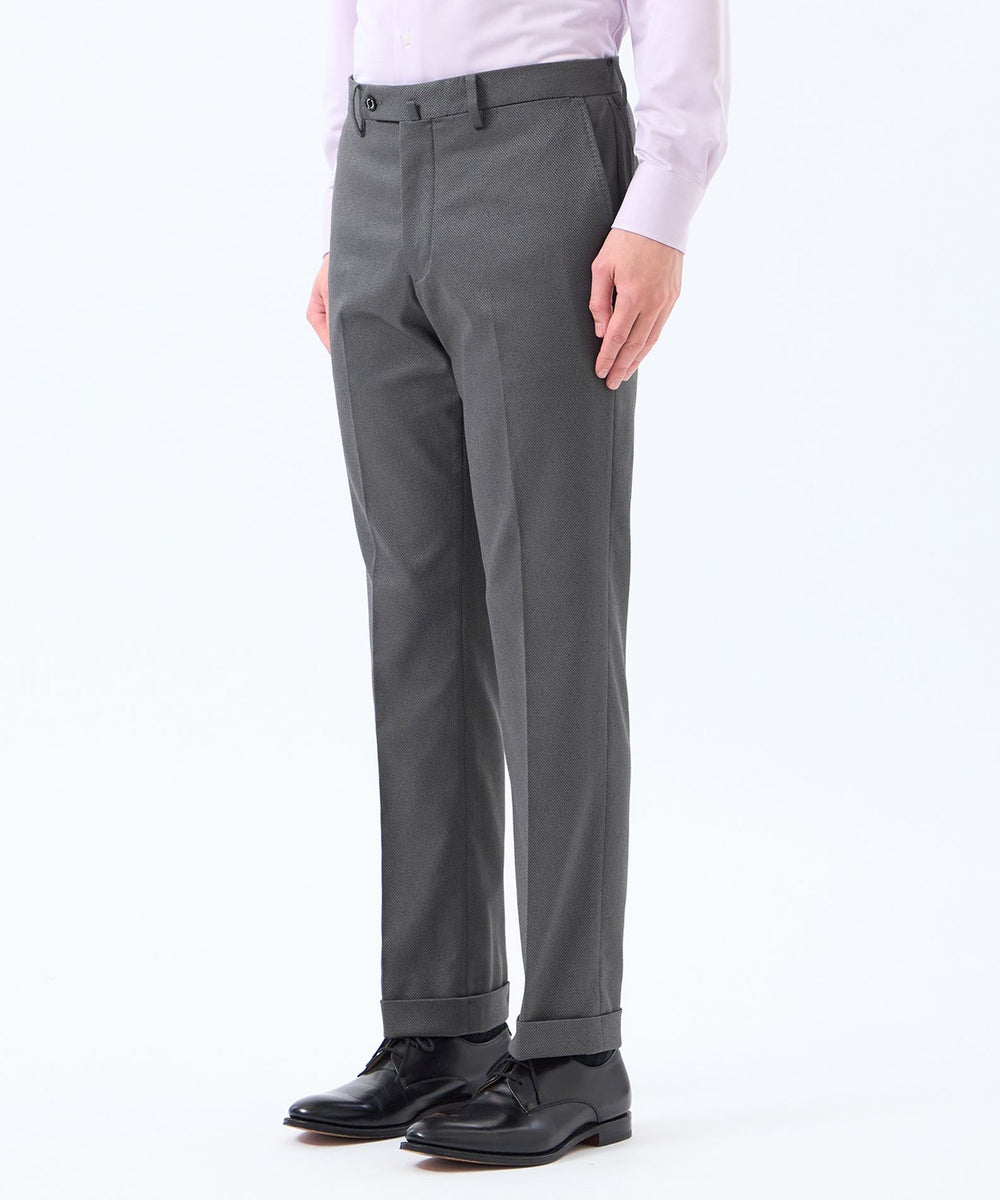 トロッター トラウザーズ #000（ナンバーゼロ）バーズアイストレッチ