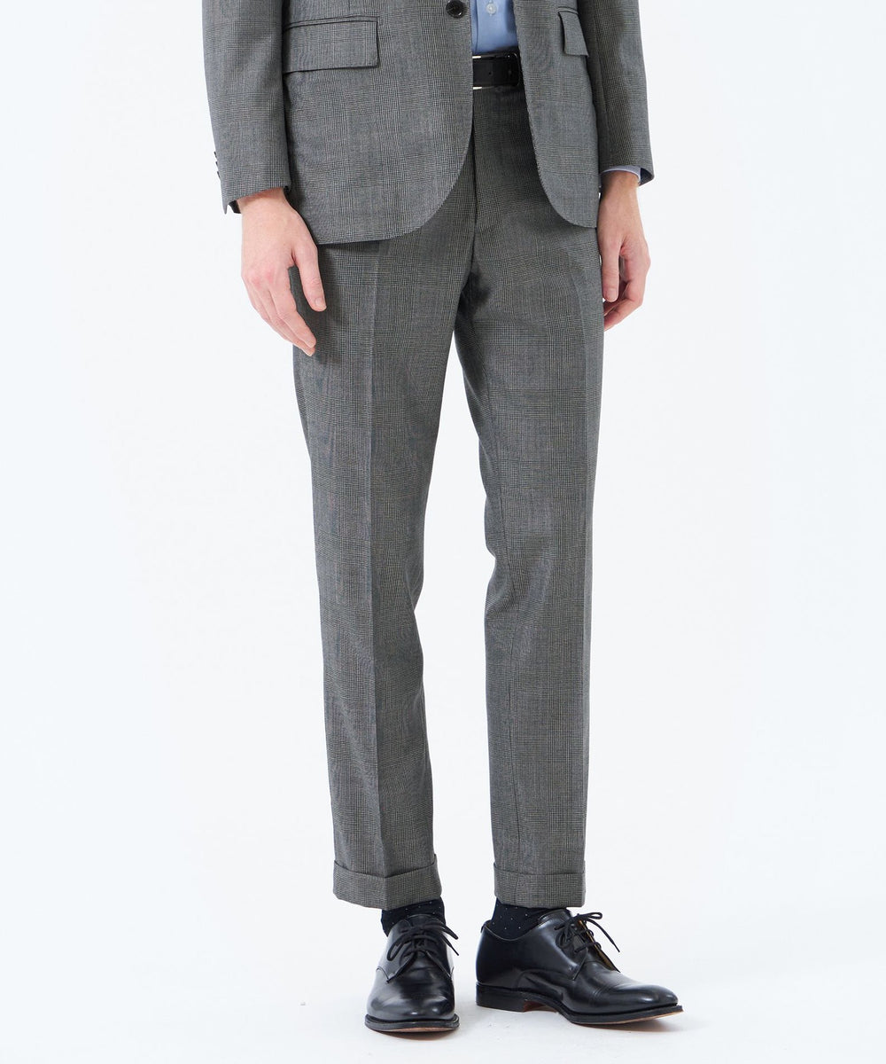 トロッター トラウザーズ#108 ウール混グレンチェック(パンツ