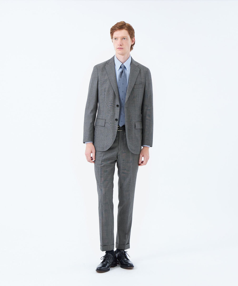 トロッター トラウザーズ#108 ウール混グレンチェック(パンツ