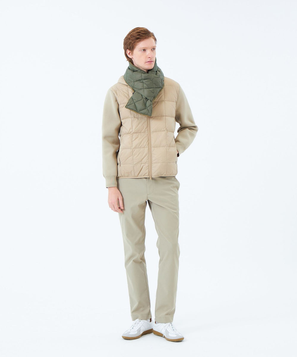 タフタ×ボア リバーシブルダウンマフラー with TAION(マフラー