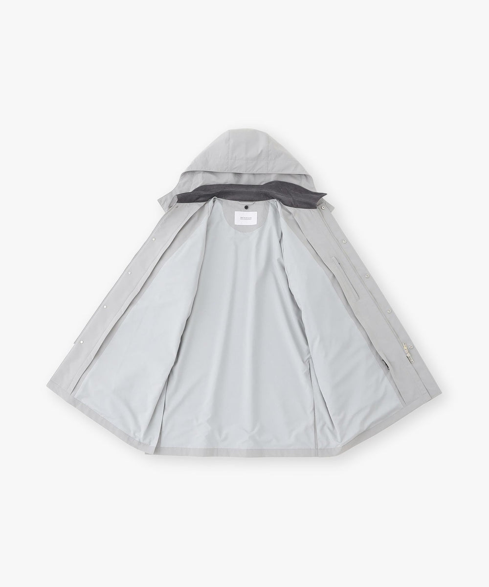 タグ付 MACKINTOSH フード付ロングコート ホワイト 高密度マットタフタ SOMERFORD（サマーフォード ） with HOOD(コート