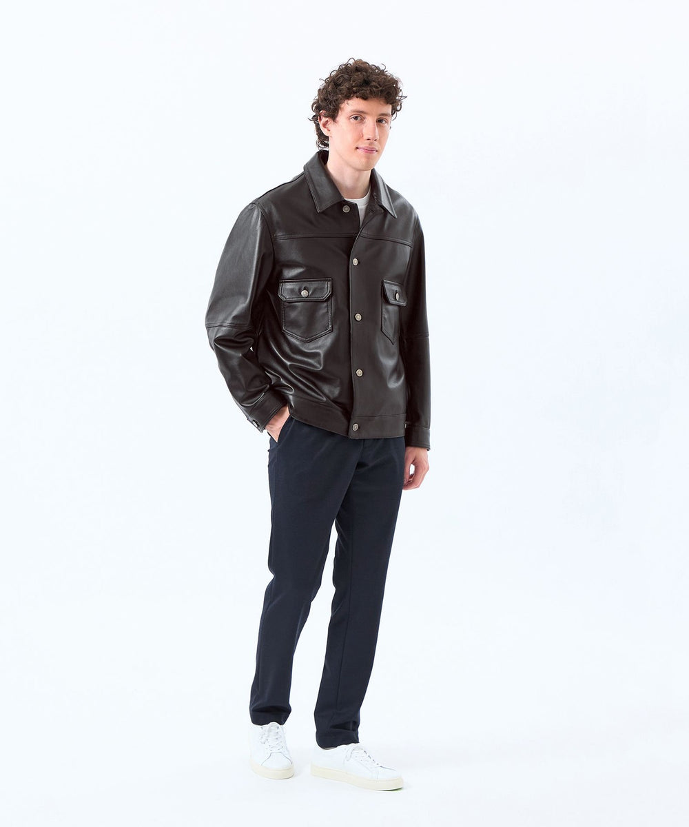 EMMETT ブラック レザージャケット EMMETI(エンメティ) レザージャケット ブラック サイズ 42｜【公式