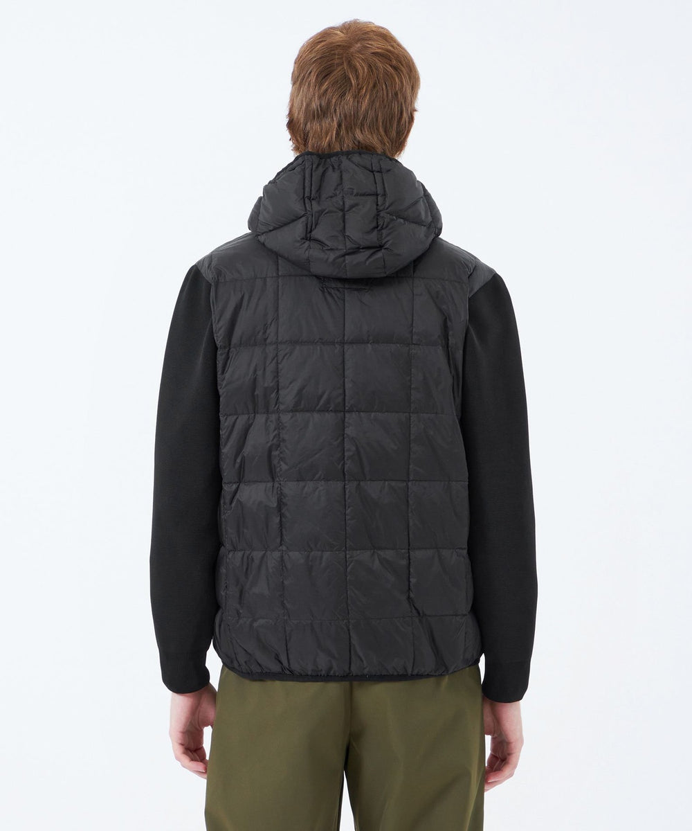 スクエアキルト＆ニット コンビパーカー with TAION(ブルゾン