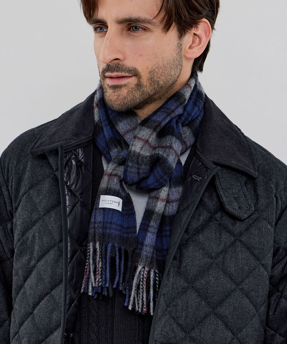 WEB・一部店舗限定】ウールカシミヤチェックマフラー(マフラー