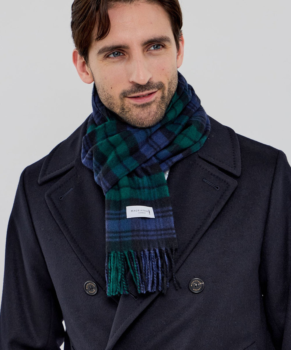 WEB・一部店舗限定】ウールカシミヤチェックマフラー(マフラー