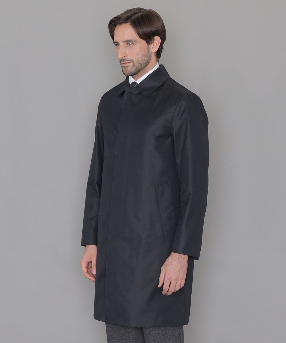 【DUNFORD】ギャバジンステンカラーコート ネイビー 38(M) LEON掲載】【DUNFORD】ギャバジンステンカラーコート(コート