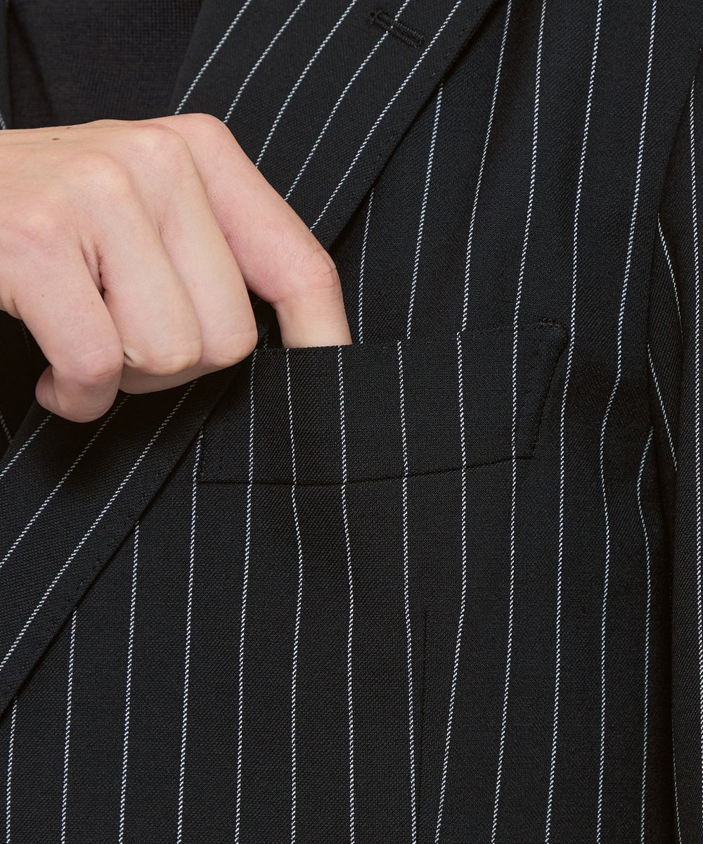 タグ付定価18万 MM6 クラッシュド ピンストライプ トレンチコート タグ付定価18万 MM6 クラッシュド ピンストライプ トレンチコート