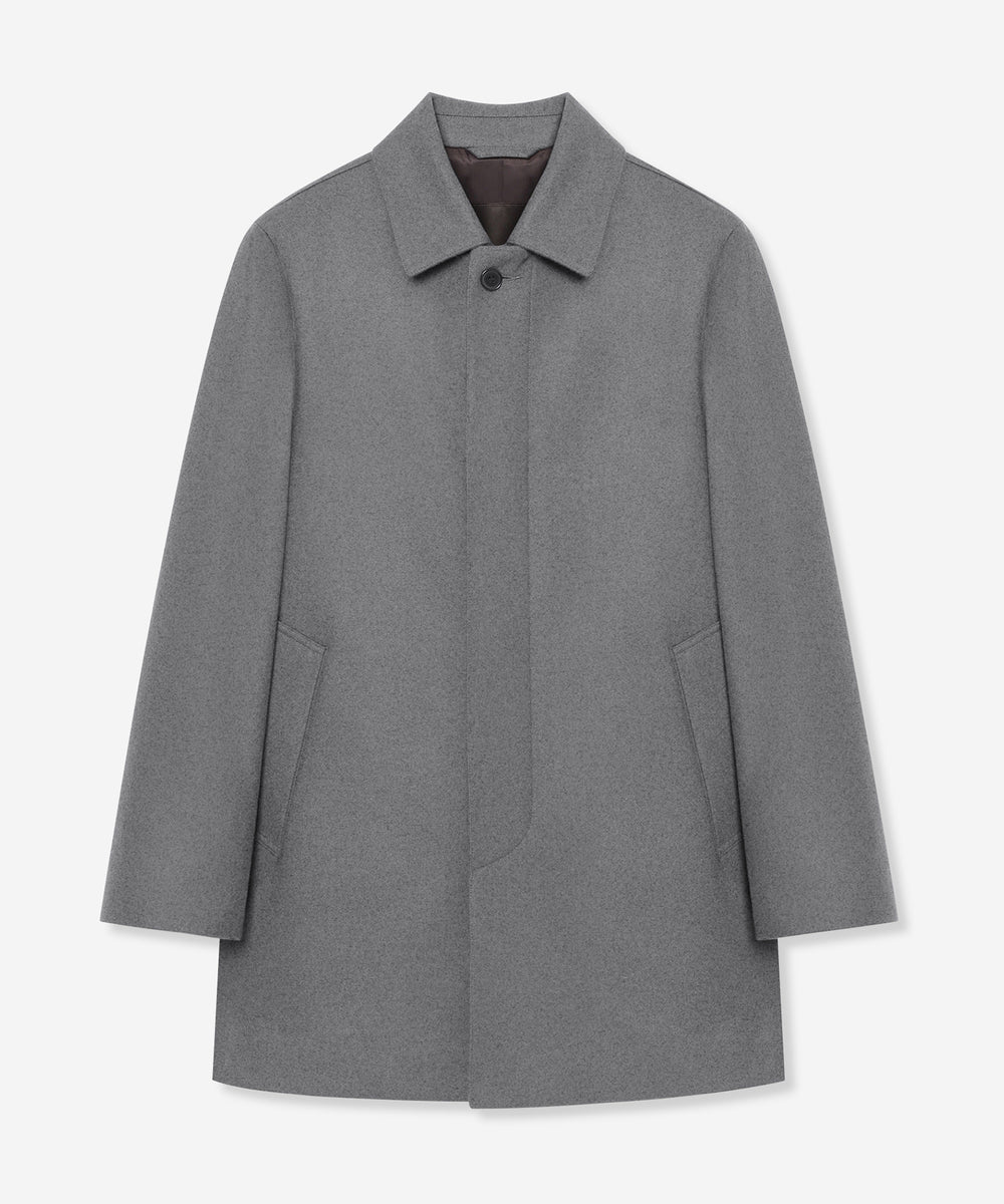 WEB・一部店舗限定】【DUNFORD】ウールメルトンステンカラーコート