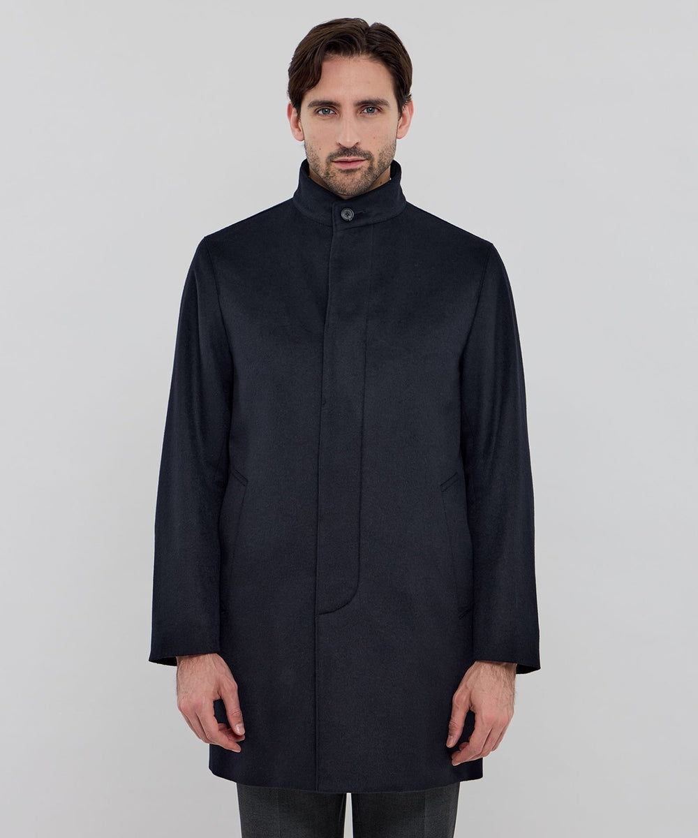 DUNFORD STAND COLLAR】ウールカシミヤビーバースタンドカラーコート