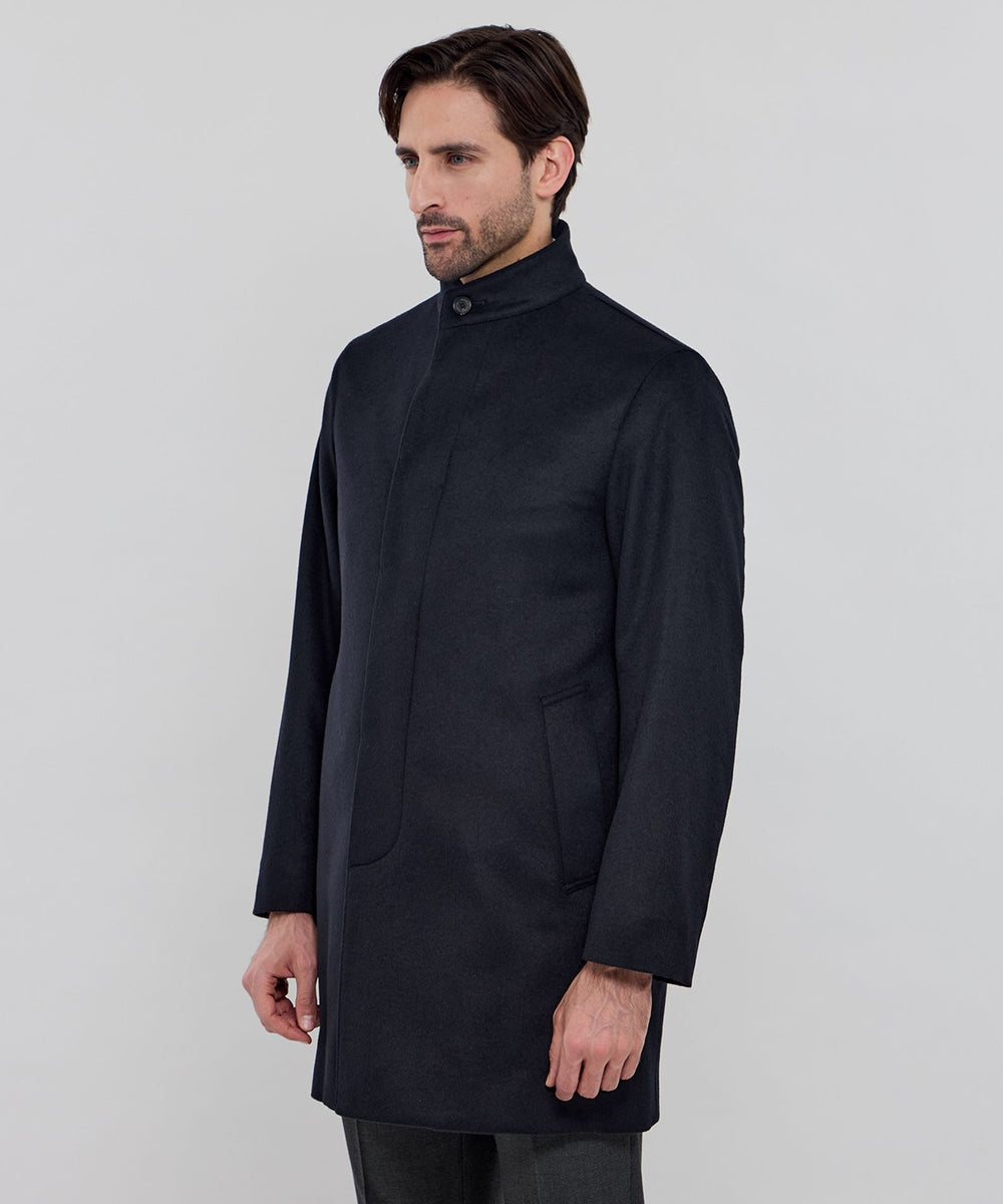DUNFORD STAND COLLAR】ウールカシミヤビーバースタンドカラーコート