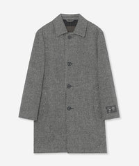 新品・未使用　マッキントッシュロンドン　ツイードコート　サイズ４２ ROSLEY SL】【HEAT TWEED】ヒートツイードステンカラーコート(コート