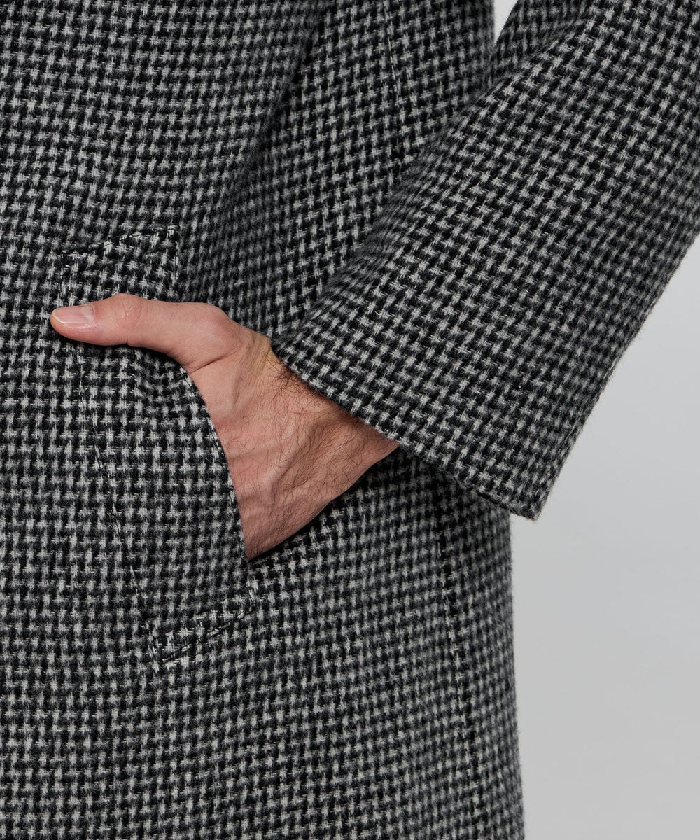 ROSLEY SL】【HEAT TWEED】ヒートツイードステンカラーコート(コート