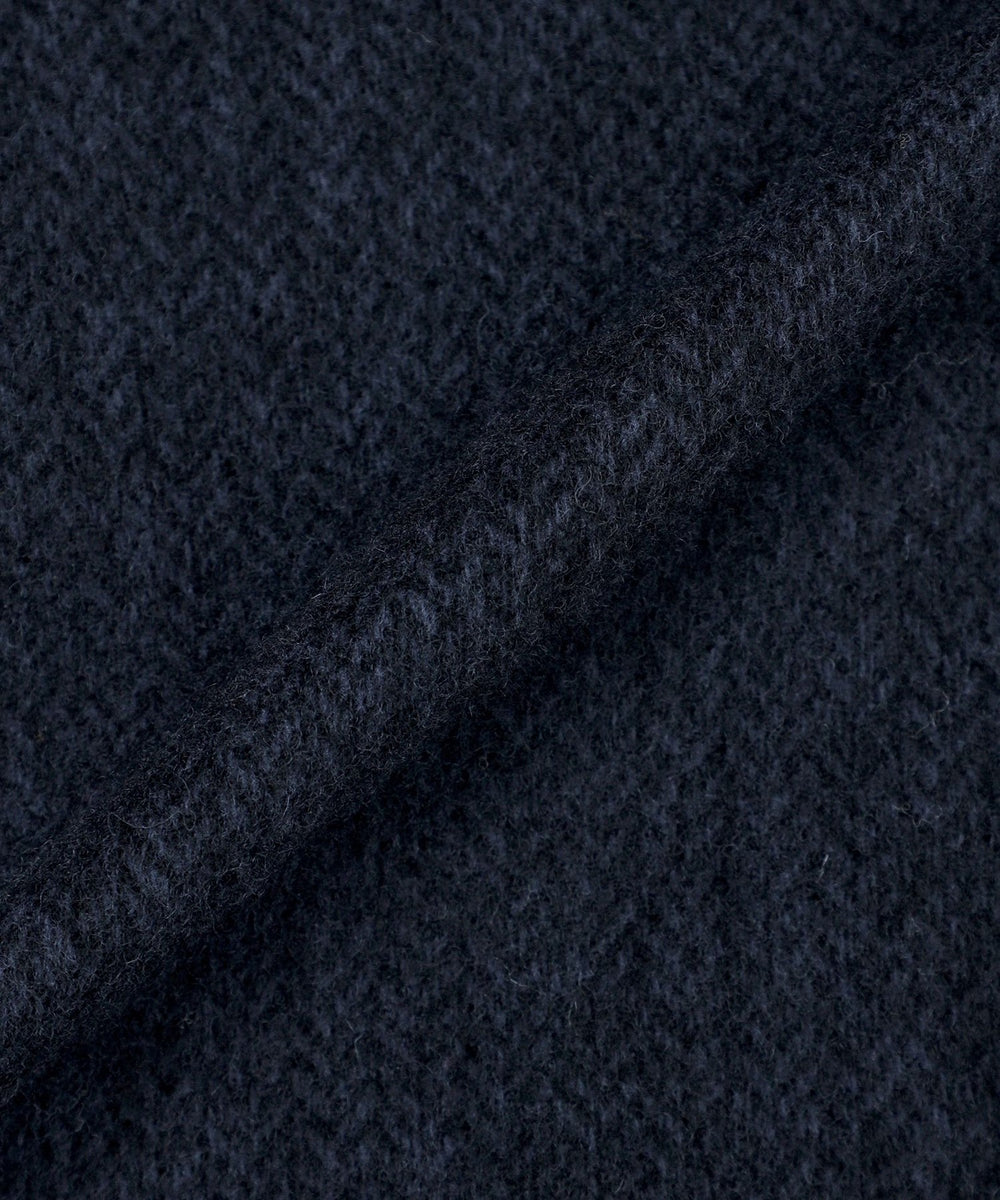 マッキントッシュロンドン ヴァルスタージャケット ネイビー スライバーニット Cable Knit Bomber Jacket