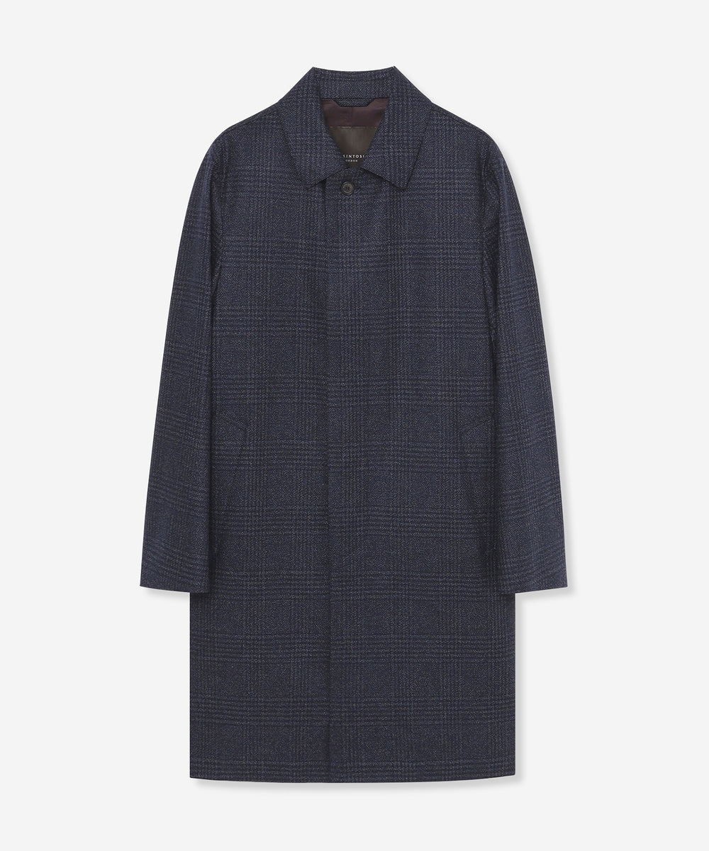 MACKINTOSH LONDON マッキントッシュ　ロンドン チェック　コート DUNFORD】【Loro Piana Fabric】チェックウールステンカラーコート