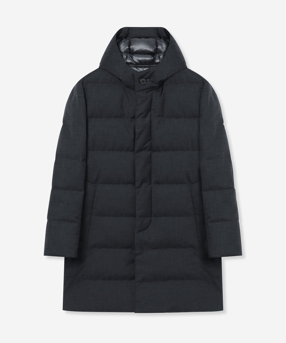 WEB・一部店舗限定】【DUNFORD HOOD】サキソニーツイルフーデッド