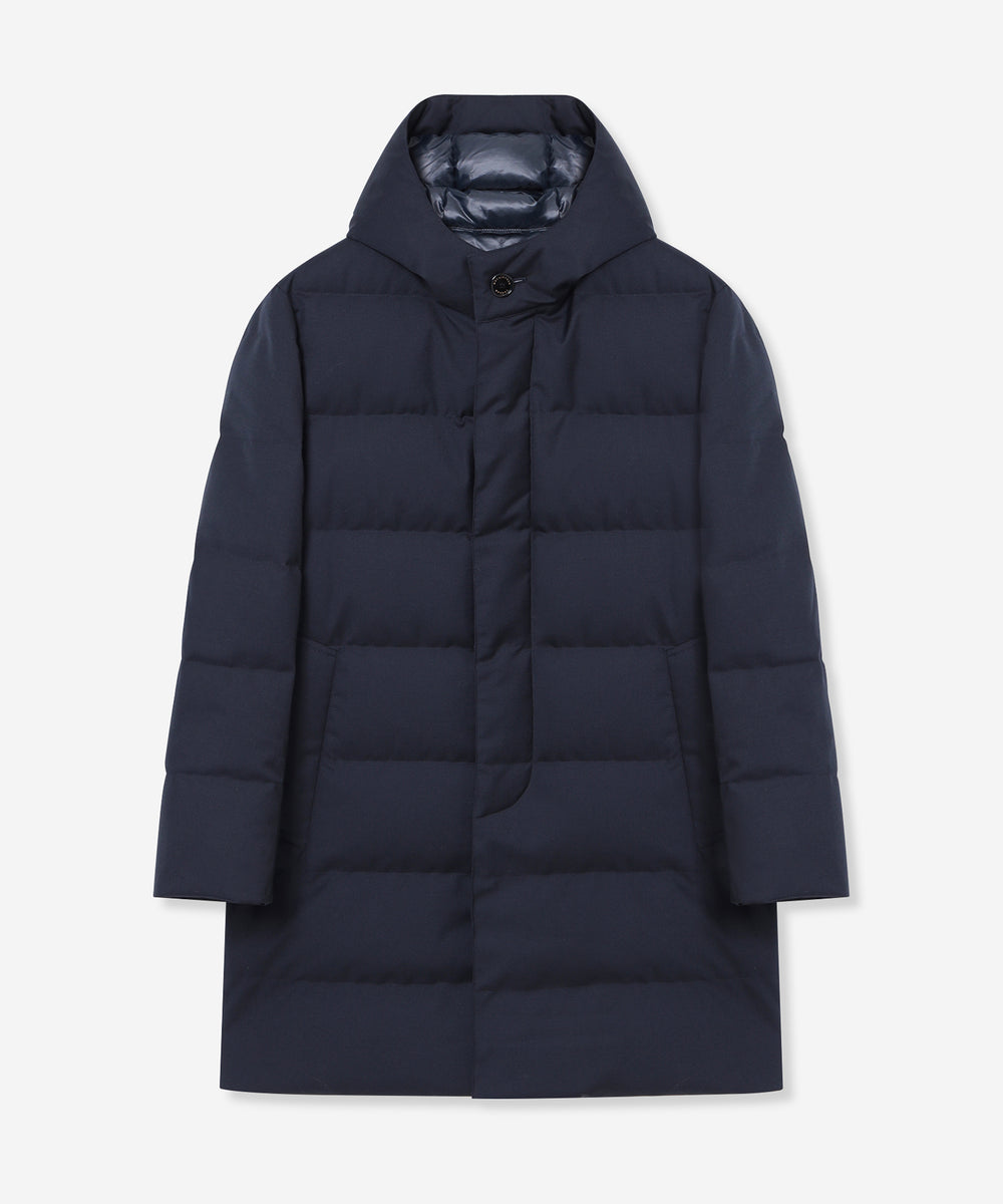 WEB・一部店舗限定】【DUNFORD HOOD】サキソニーツイルフーデッド