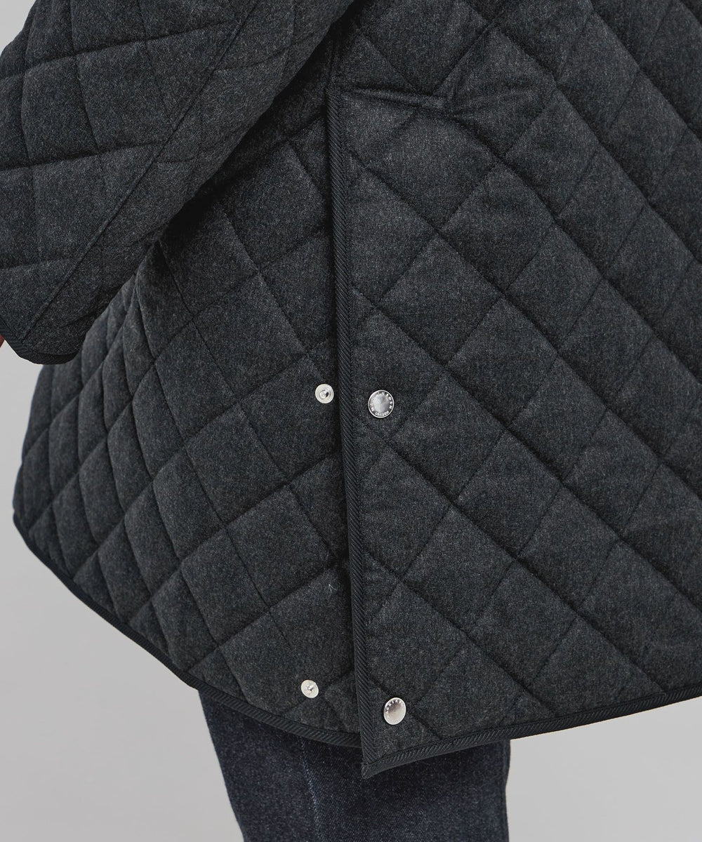 WATSON LONG】ウールサキソニーキルティングアウター(コート