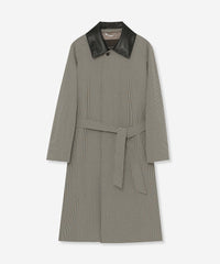 HADSTON】【DORMEUIL】ウールコットンラグランスリーブベルテッド