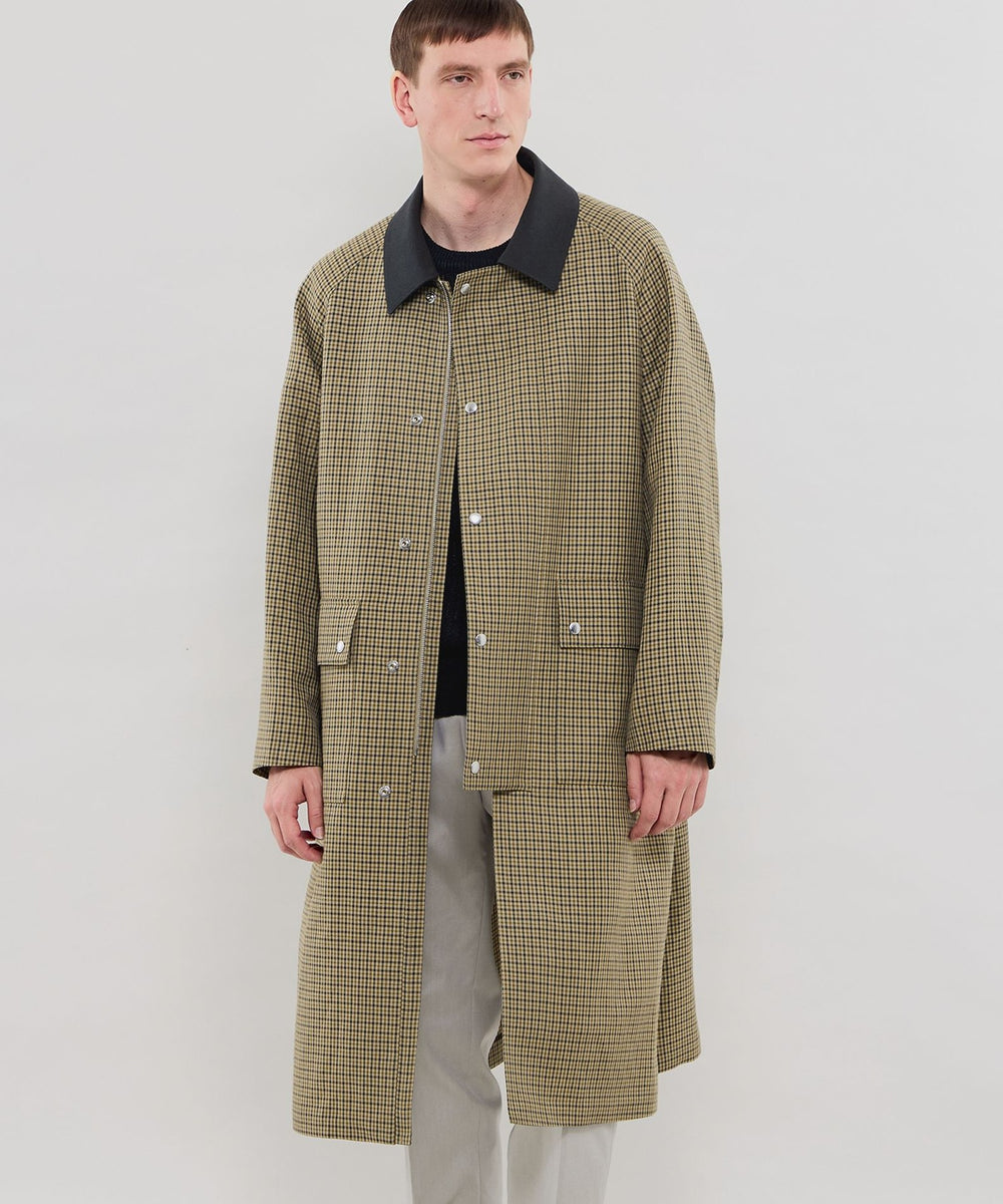 DORMEUIL/ドーメル】ウールリネンハンティングコート(コート