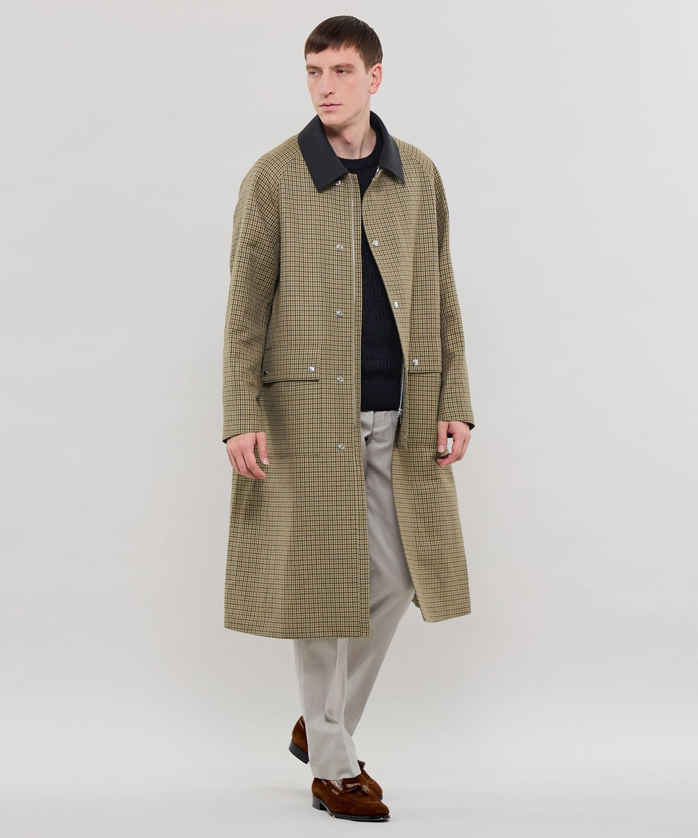 DORMEUIL/ドーメル】ウールリネンハンティングコート(コート