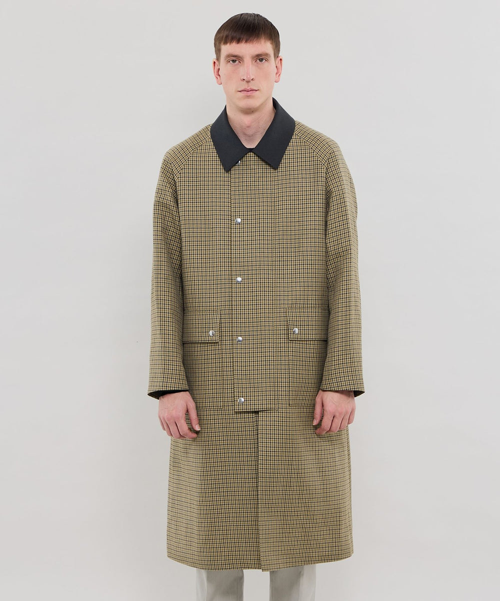 DORMEUIL/ドーメル】ウールリネンハンティングコート(コート