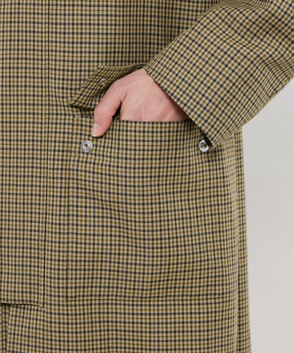 DORMEUIL/ドーメル】ウールリネンハンティングコート(コート
