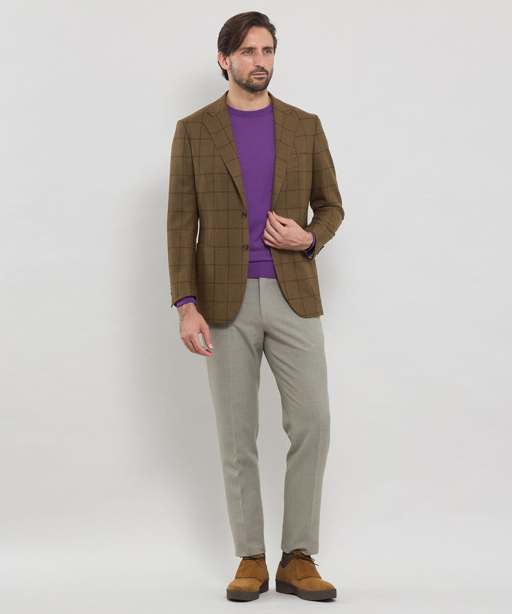 NEW BRIDGE】 【Di Pray/ディプレイ】シルクツイードウインドーペーン