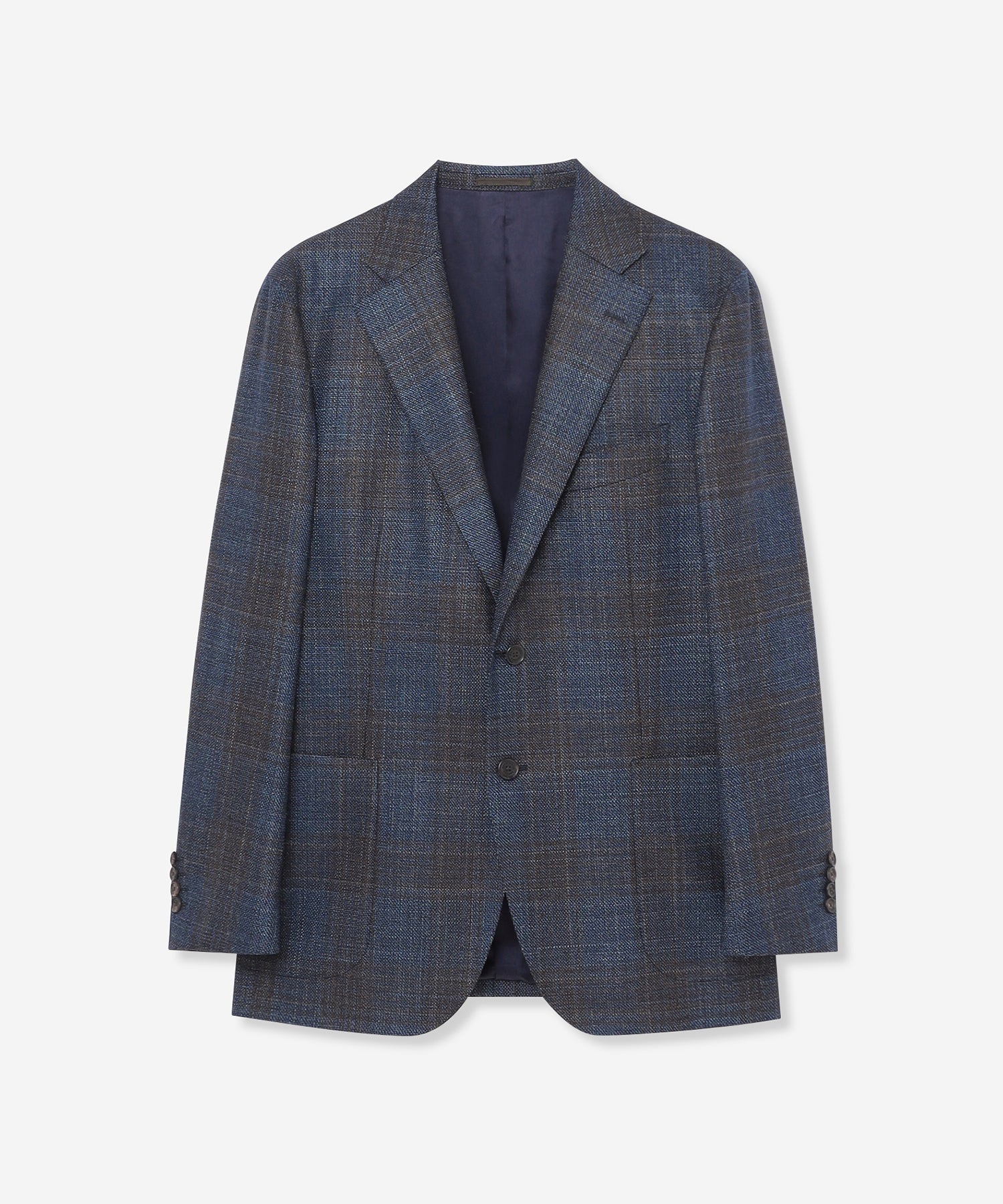 極美品✨マッキントッシュロンドン テーラードジャケット シアサッカー チェック NEW BRIDGE】 【Loro Piana Fabric】SILK AIR チェックジャケット
