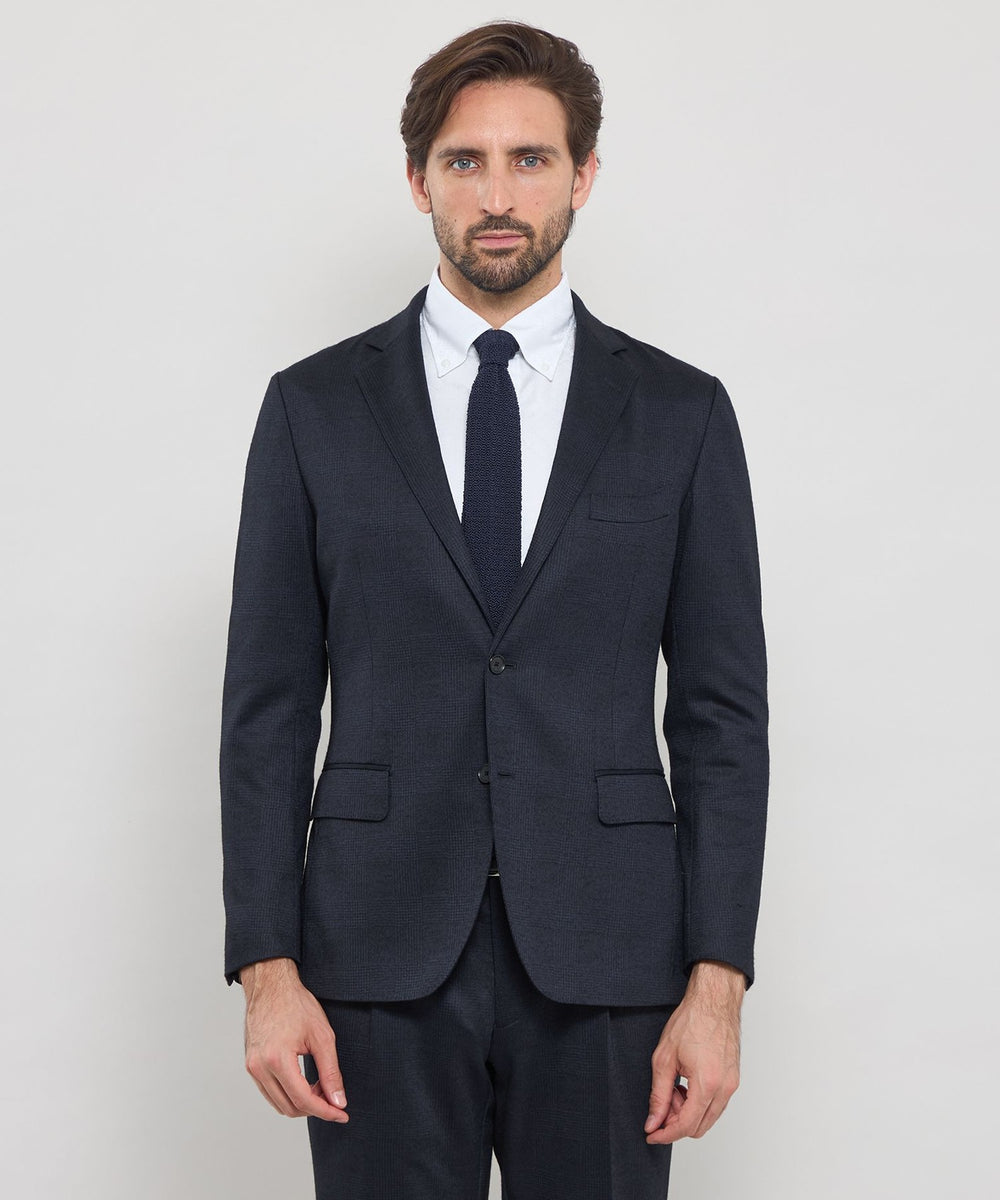 FLEX JERSEY】グレンチェックセットアップジャケット(ジャケット