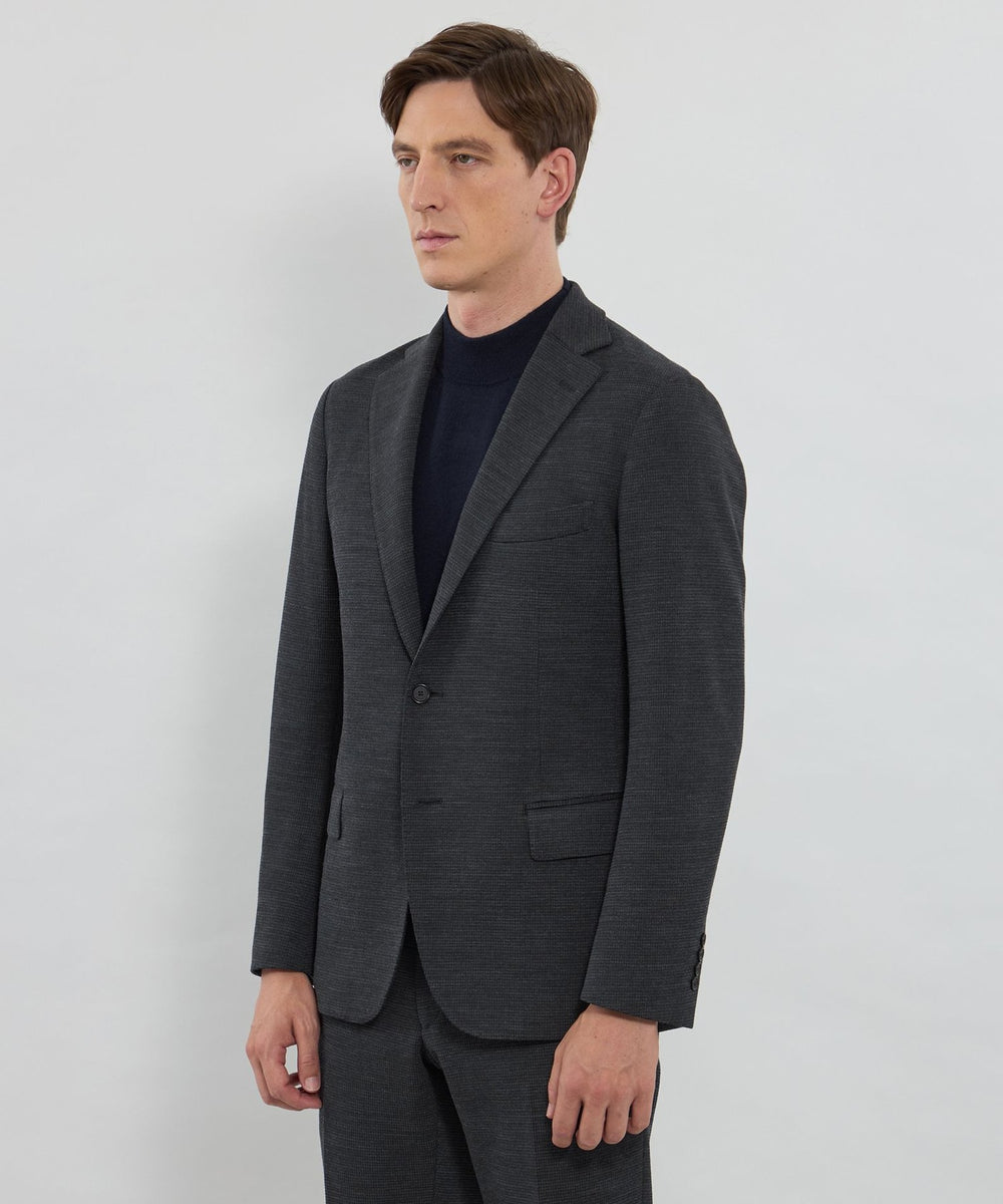 美品 38 マッキントッシュ フレックスジャージー セットアップ グレー マッキントッシュ ロンドン MACKINTOSH LONDON 【FLEX JERSEY